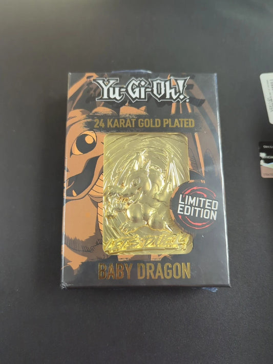 [CLEARANCE] Yugioh 24k Gold Plated Card Baby Dragon