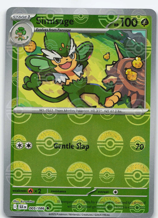 Simisage (Poke Ball Pattern) 5 - SV Black Bolt Holofoil