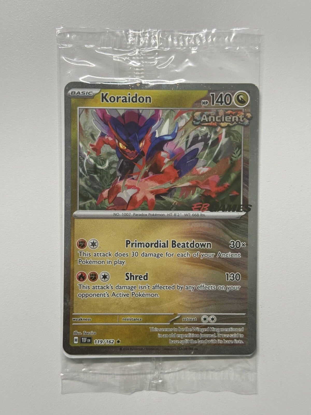 Koraidon - 119/162 (EB Games Promo) 119 - Miscellaneous Cards & Products Holofoil