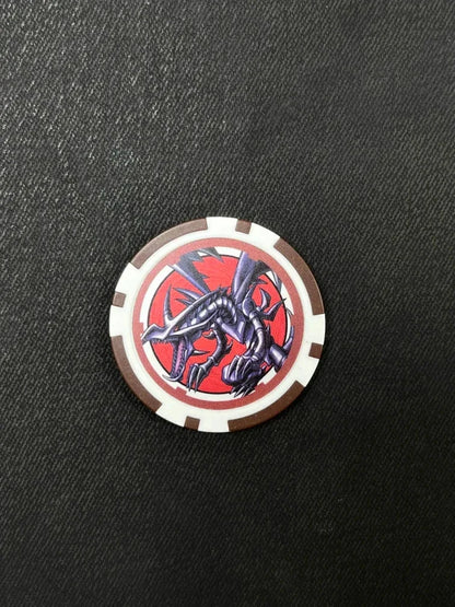 Yugioh Red Eyes Black Dragon Duel Links Prize Rare Collectible Poker Chip
