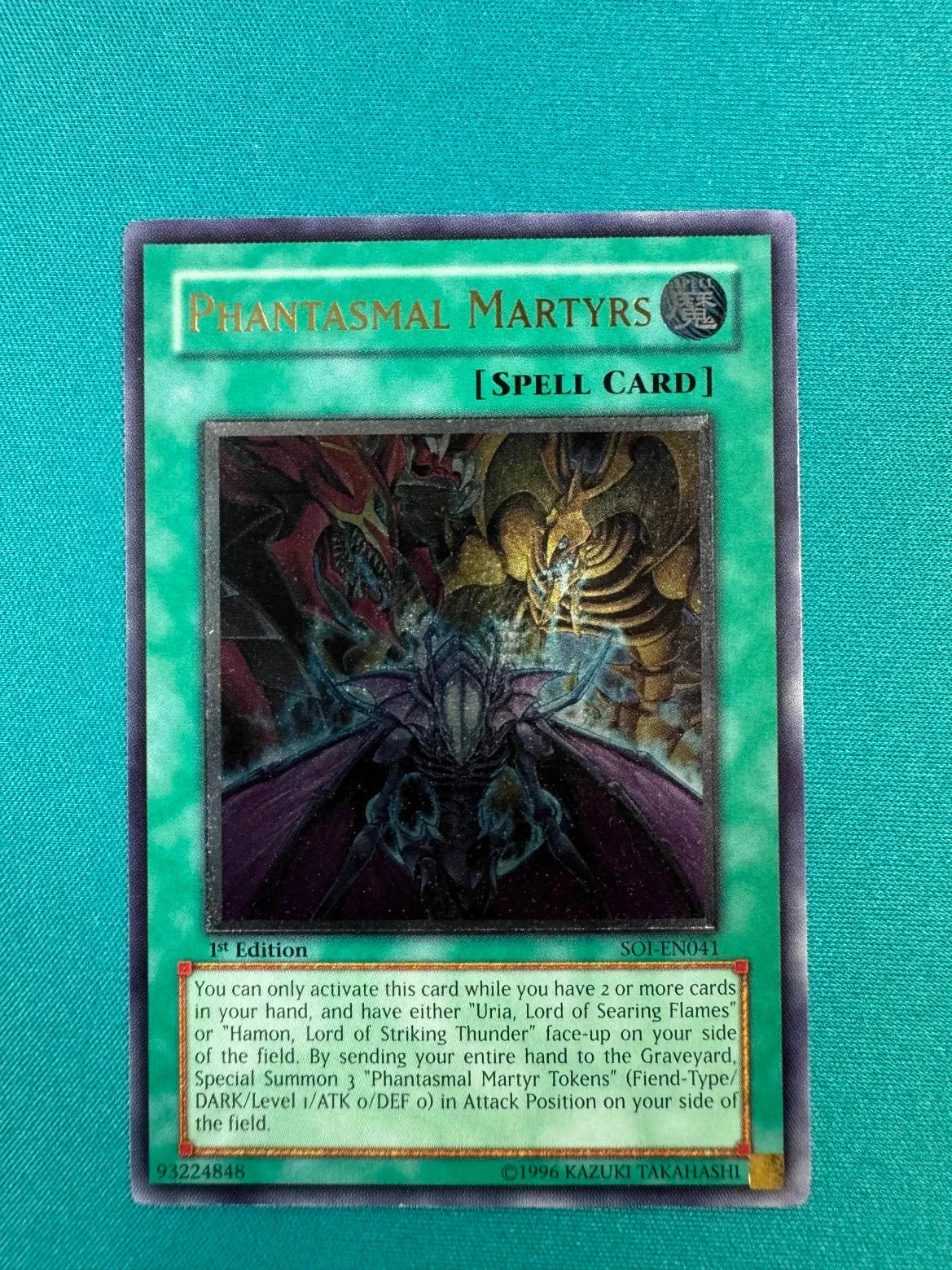 Yugioh Phantasmal Martyrs 1st Edition SOI-EN041 Ultimate Rare NM