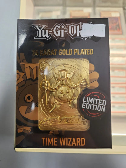[CLEARANCE] Yugioh 24k Gold Plated Card Time Wizard