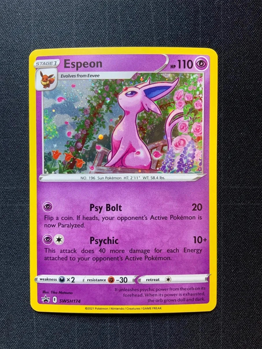 Pokemon Espeon SWSH174/307 - SWSH Black Star Promos Holofoil SWIRL