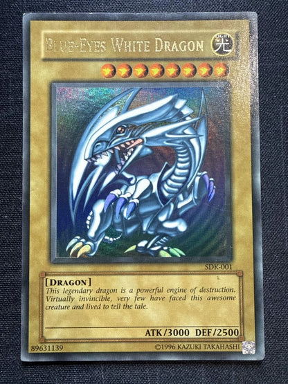 Yugioh Blue-Eyes White Dragon (SDK-001) Starter Deck: Kaiba Unlimited (Wavy) MP