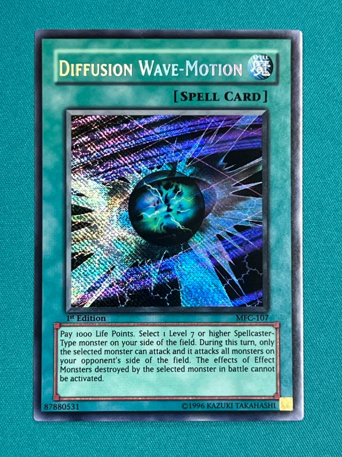 Yugioh Diffusion Wave Motion 1st Edition MFC-107 Secret Rare NM ASIAN ENGLISH