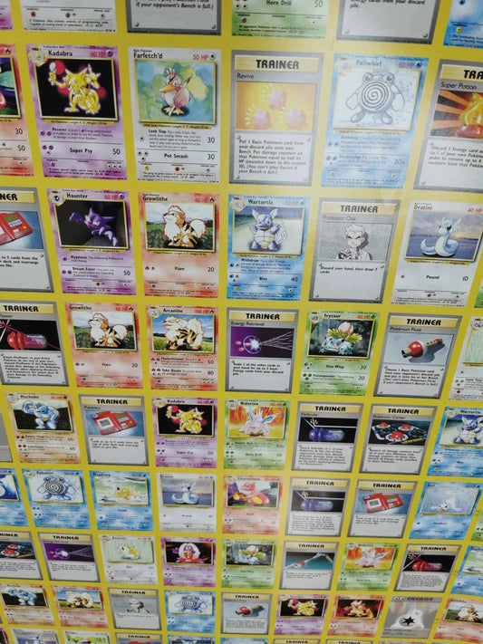 Pokemon Base Set Uncommons Uncut Sheet