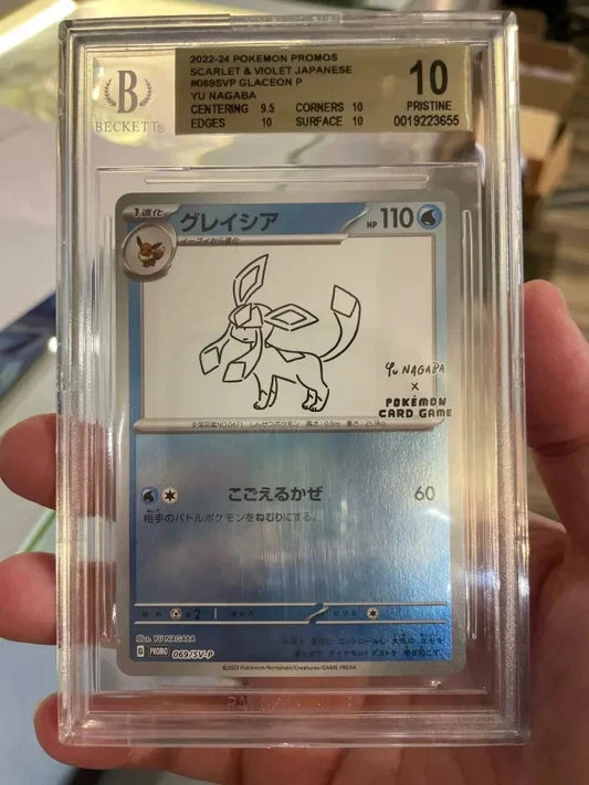 Pokemon - Glaceon Yu Nagaba x Pokemon JP Holo BGS 10