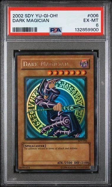 Yugioh - Dark Magician SDY-006 Unlimited Slight Fade PSA 6
