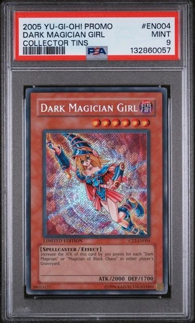 Yugioh - Dark Magician Girl CT2-EN004 Limited Ed Secret Rare PSA 9