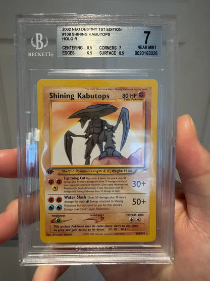 Pokemon Shining Kabutops 1st Edition Neo Destiny BGS 7 NEAR MINT
