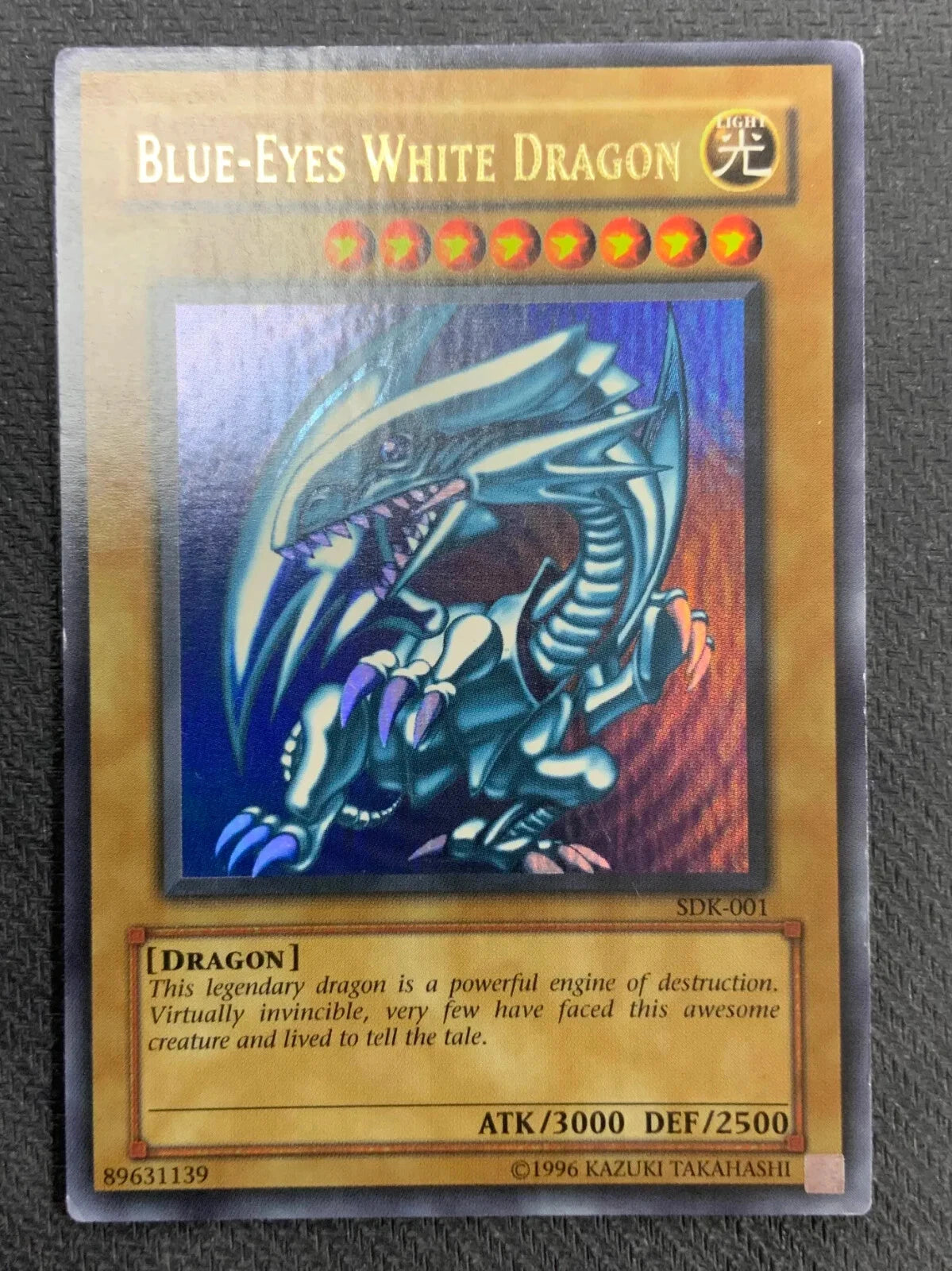 Yugioh Blue-Eyes White Dragon (SDK-001) - Starter Deck: Kaiba Unlimited MP WAVY