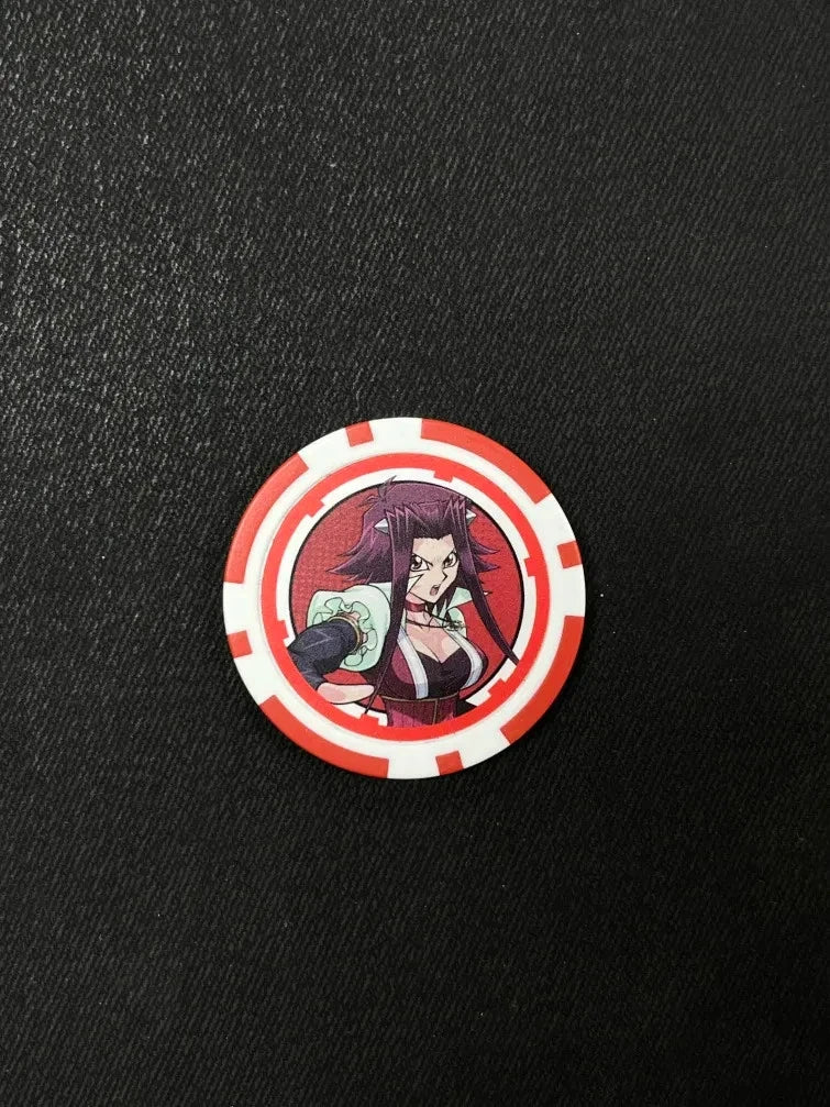 Yugioh Akiza Izinski Duel Links Prize - Rare Collectible Poker Chip