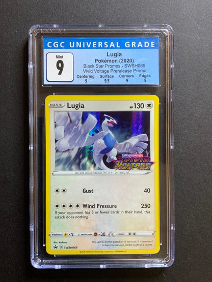 Pokemon Lugia SWSH069 Vivid Voltage Prerelease Promo CGC 9