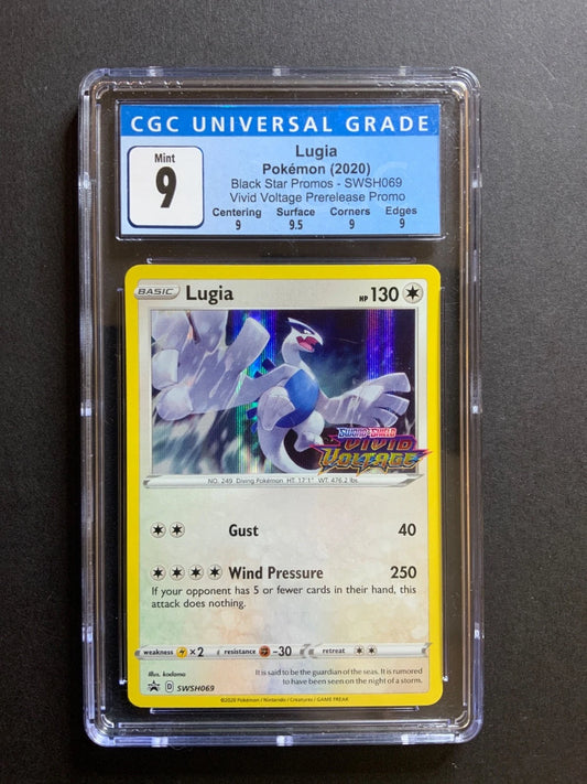 Pokemon Lugia SWSH069 Vivid Voltage Prerelease Promo CGC 9