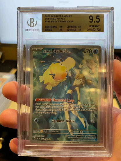 Pokemon - Misty's Psyduck IR 193/182 Destined Rivals BGS 9.5