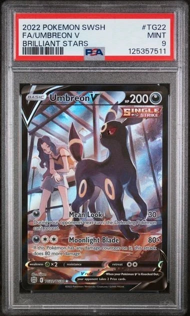 Pokemon Umbreon V TG22/TG30 Brilliant Stars Ultra Rare PSA 9