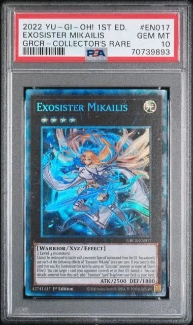 Yugioh 1st Ed. Exosister Mikailis GRCR - #EN017 CR PSA 10 Gem MT