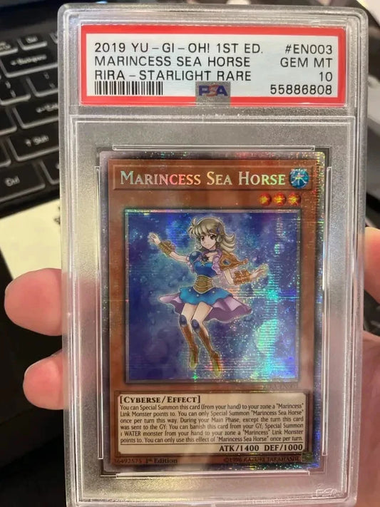 Yugioh Marincess Sea Horse RIRA-EN003 Starlight Rare PSA 10