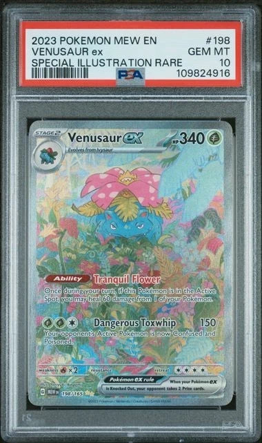 Pokemon Venusaur ex SV151 198/165 Special Illustration Rare PSA 10