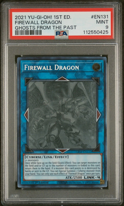Yugioh Firewall Dragon GFTP-EN131 Ghost Rare PSA 9