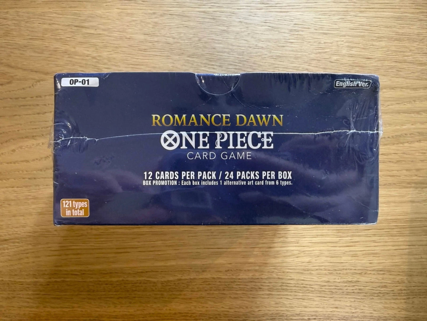One Piece TCG Romance Dawn Booster Box W/ Acrylic Case (White Bottom) (Sealed)