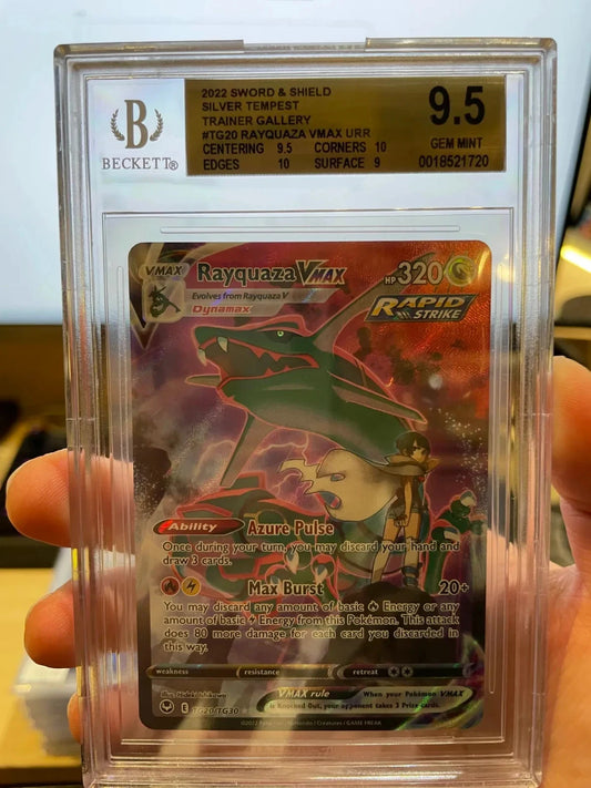 Pokemon - Rayquaza Vmax TG20/TG30 Silver Tempest BGS 9.5