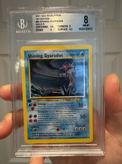 Pokemon Shining Gyarados Neo Relevation 1st Edition BGS 8 NM - Mint