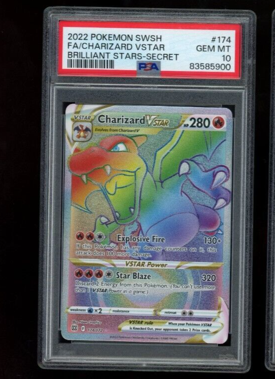 Charizard Vstar 174/172 Rainbow Rare PSA 10