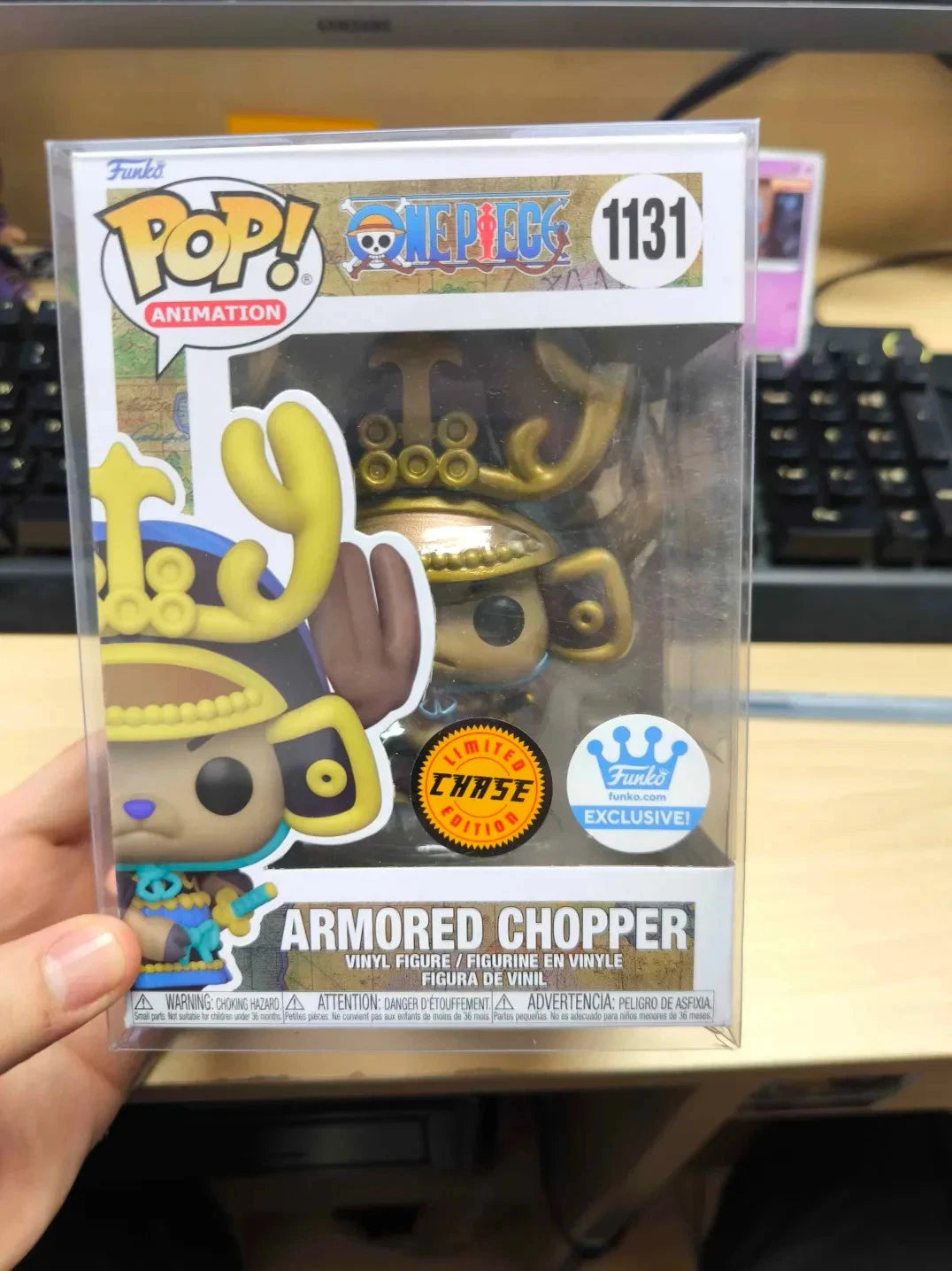 FUNKO POP - One Piece Armored Chopper #1131 CHASE Funko Exclusive w/Protector