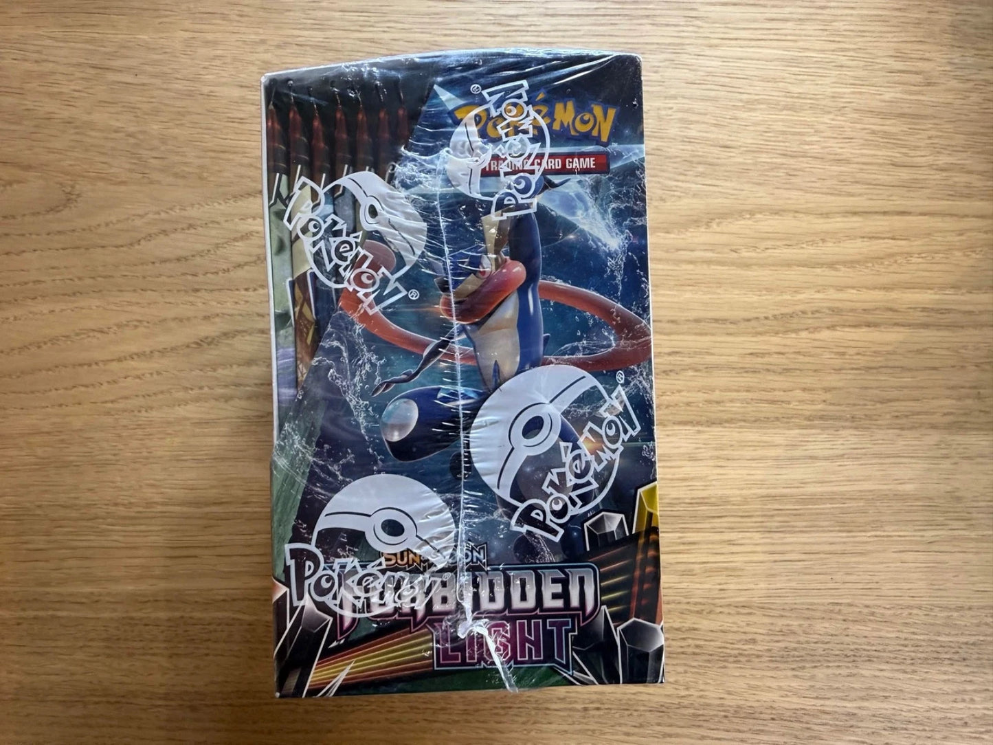 Pokemon Sun & Moon Forbidden Light Booster Box W/ Acrylic Case (Sealed)