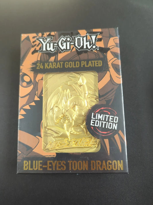 [CLEARANCE] Yugioh 24k Gold Plated Card Blue Eyes Toon Dragon