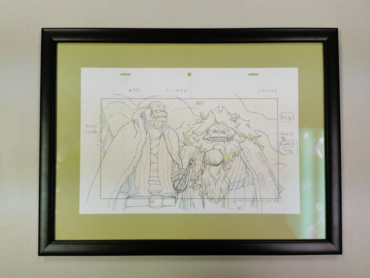 ONE PIECE Genga featuring Nami Inuarashi Nekomamushi Ep 772 FRAMED ART GLASS