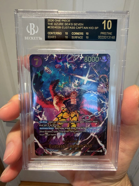 One Piece Eustass Captain Kid EB04 SP BGS 10 BLACK LABEL