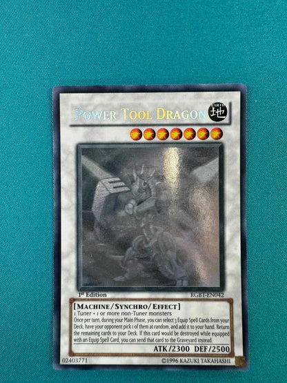Yugioh Power Tool Dragon 1st Edition RGBT-EN042 Ghost Rare NM