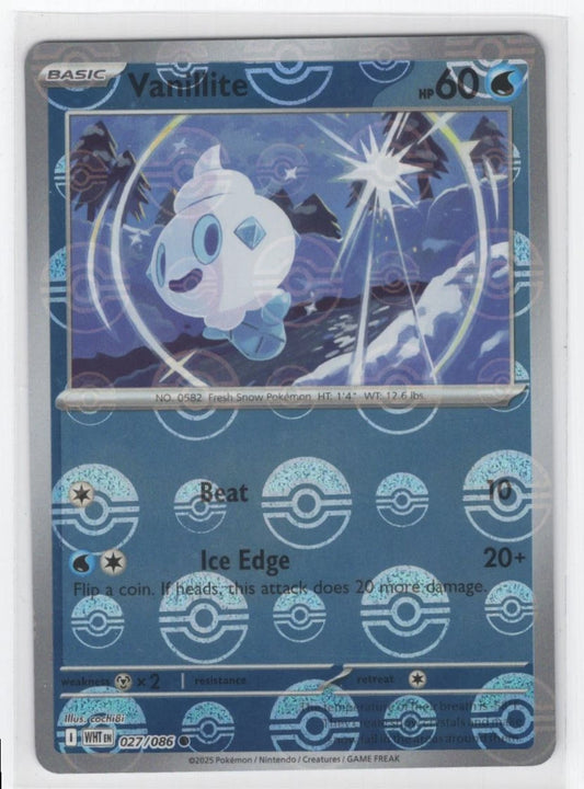 Vanillite (Poke Ball Pattern) 27 - SV White Flare Holofoil