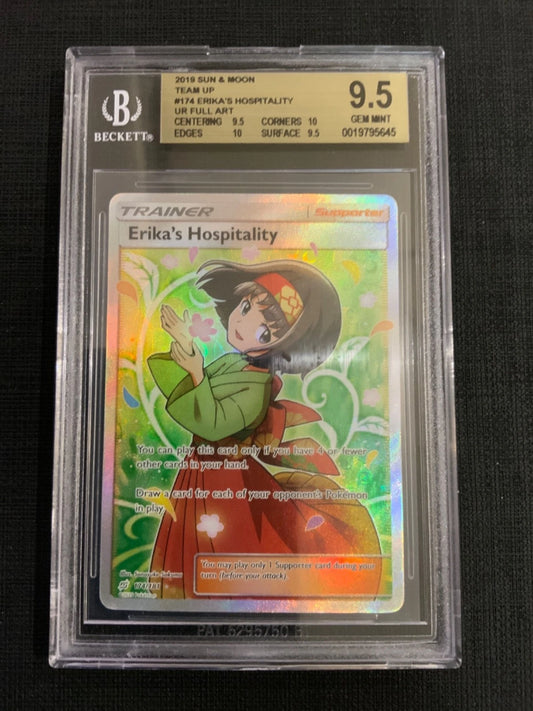 Pokemon - Erika’s Hospitality 174 FA Team Up BGS 9.5