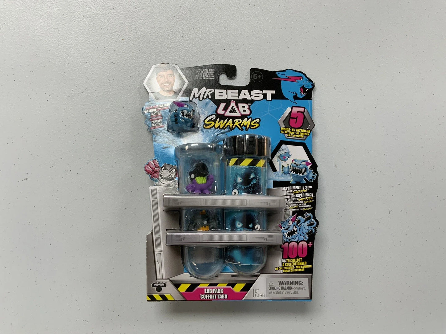 [CLEARANCE] Mr Beast LAB SWARMS 5 Micro Beasts Lab Pack - Blue Ultra Rare Panther Promo