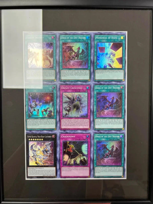 YuGiOh - DANE (Dark Neostorm) Uncut Sheet Frame 3x3 SUPER RARE