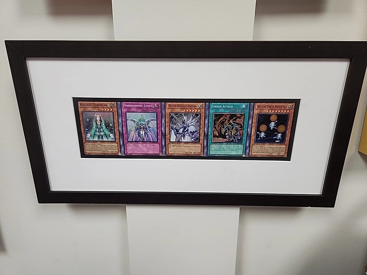 Yugioh LODT 1st Edition Super Rares Uncut Sheet Glass Framed
