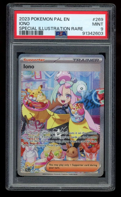 POKEMON Iono Paldea Evolved 269/193 Special Illustration Rare PSA 9 MINT