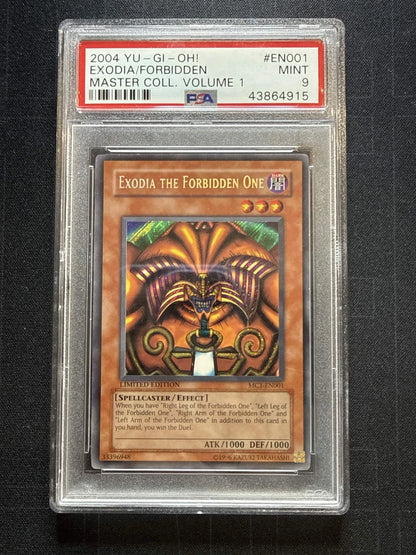 Yugioh 2004 Exodia/ Forbidden Master Coll. Volume 1 #EN001 PSA 9
