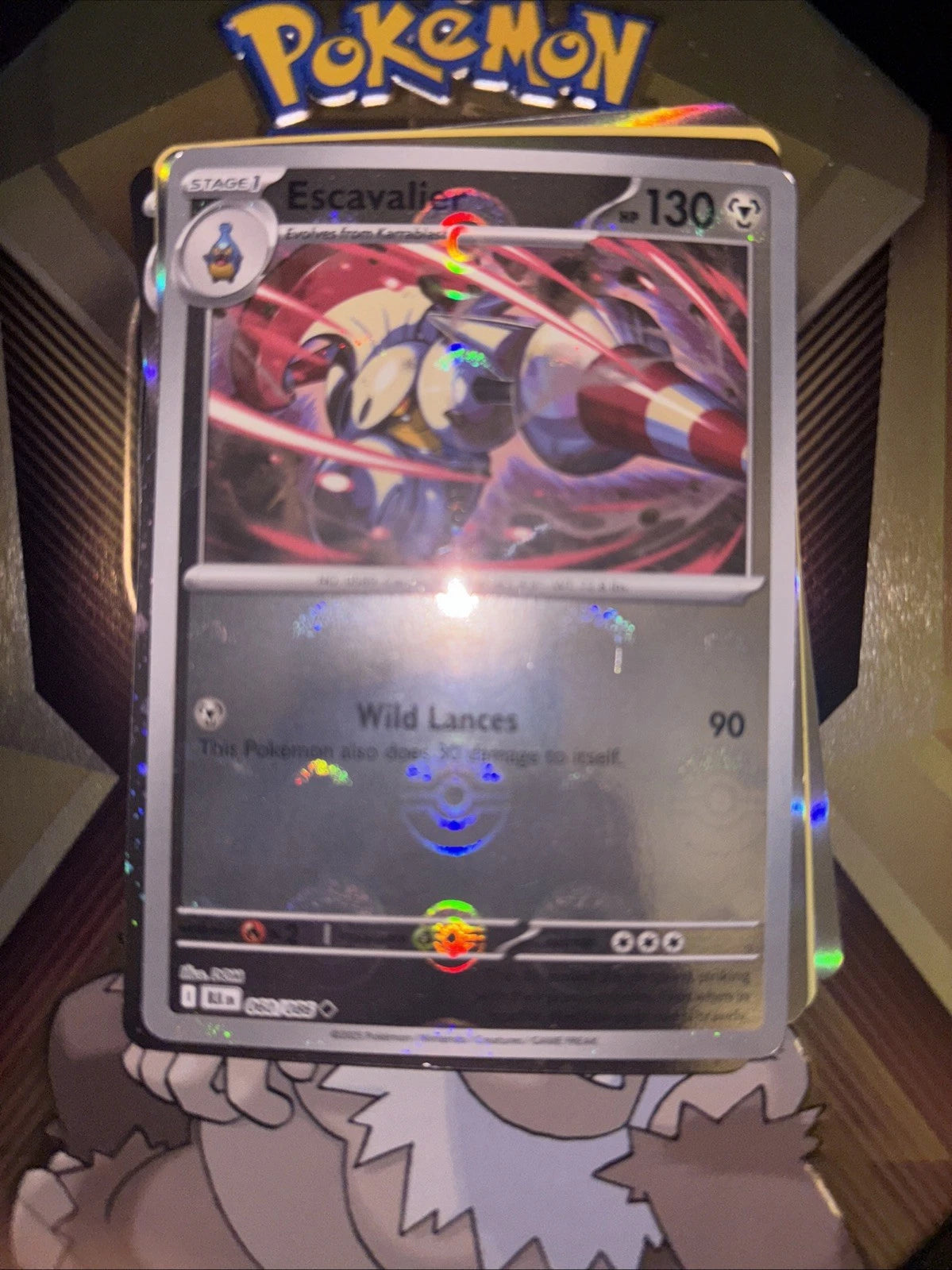 Escavalier (Master Ball Pattern) 60 - SV Black Bolt Holofoil