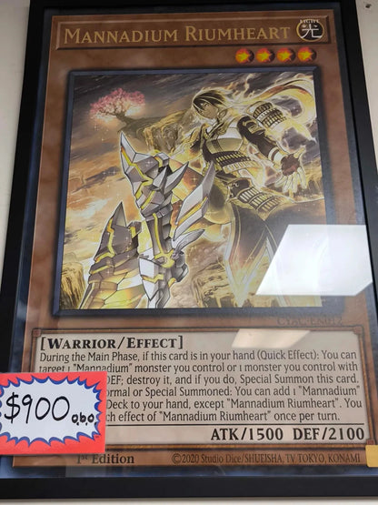 Yugioh Mannadium Riumheart Framed Giant Card Display