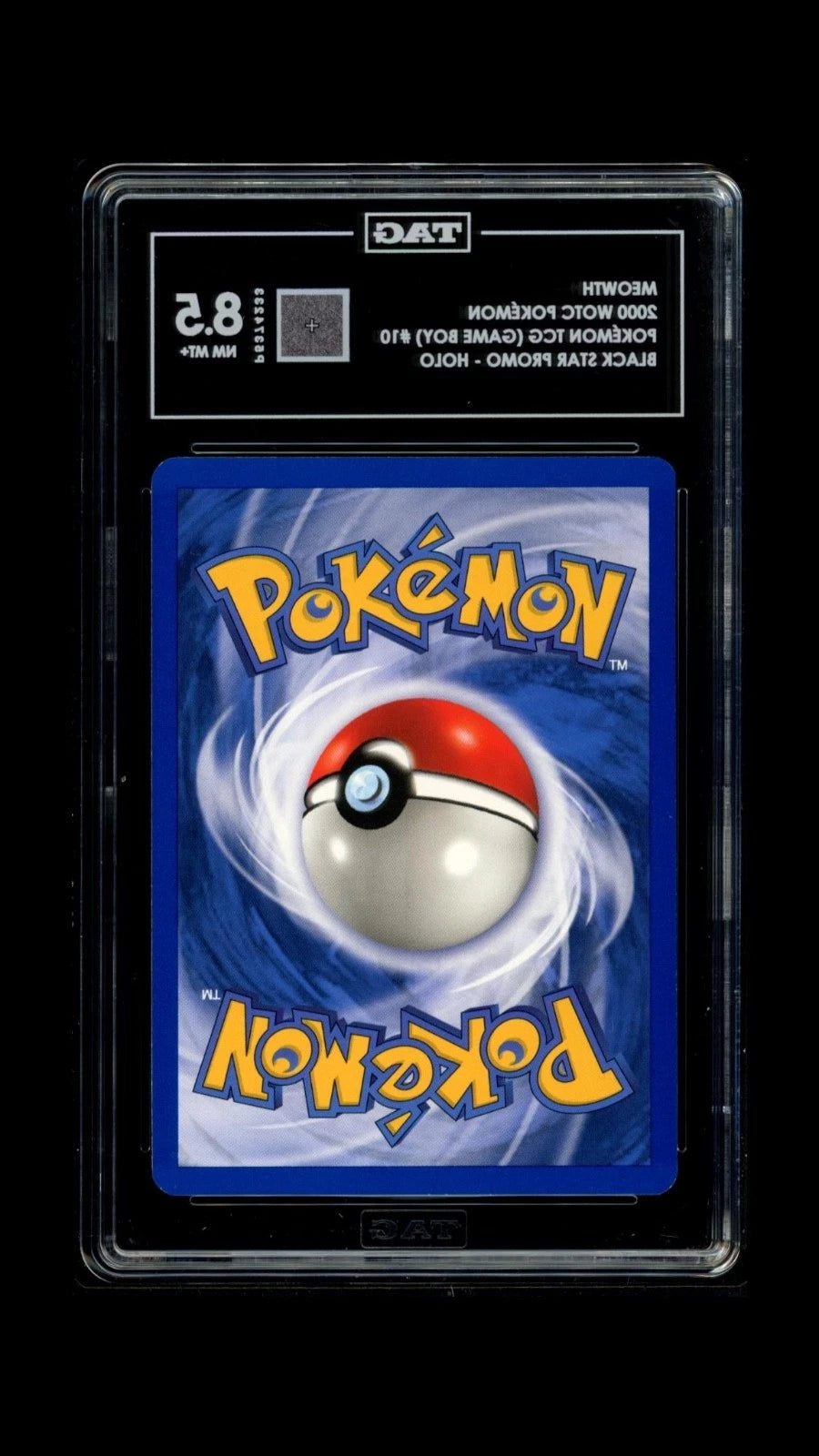 Pokemon Meowth 2000 WOTC Pokémon TCG Game Boy #10 Black Star Promo TAG 8.5