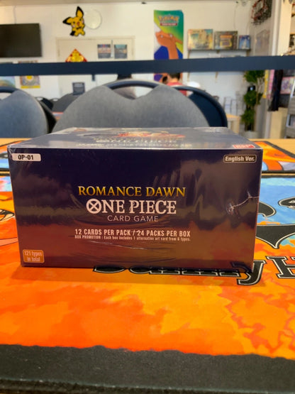 One Piece Romance Dawn OP01 Booster Box Blue Bottom (Slightly Dented)