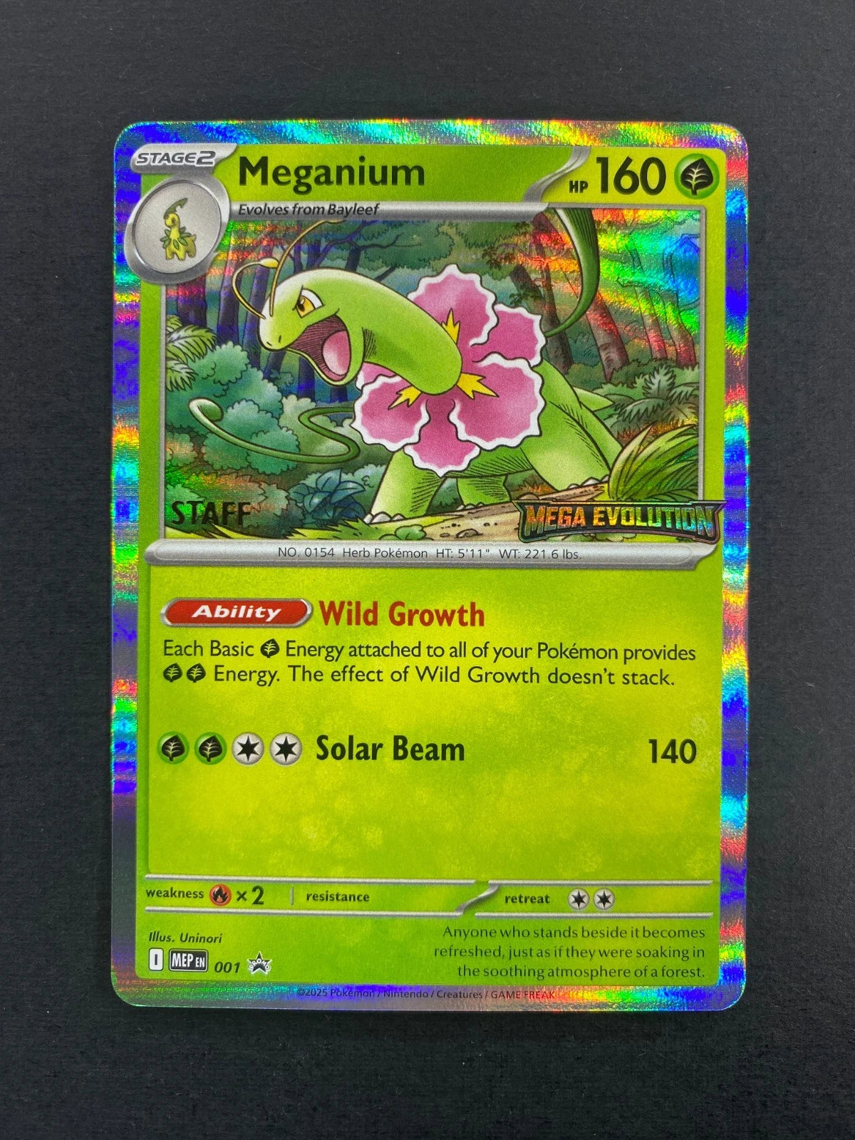 Meganium - 001 [Staff] 1 - ME Mega Evolution Promo Holofoil
