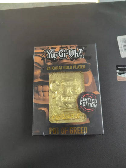 [CLEARANCE] Yugioh 24k Gold Plated Figure - Pot of Greed