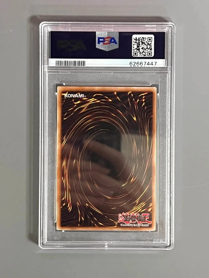 Yugioh Blue Eyes White Dragon 2010 LOB-001 Ultra Rare REPRINT PSA 9