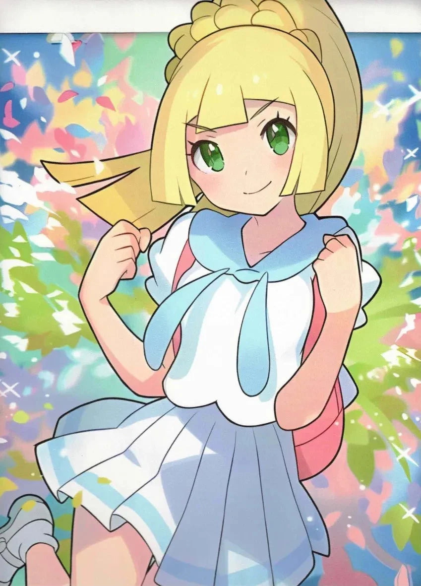 Pokemon Lillie with Cosmog and Alolan Vuplix Unofficial 9 Pocket Zippered Binder 360 Slot