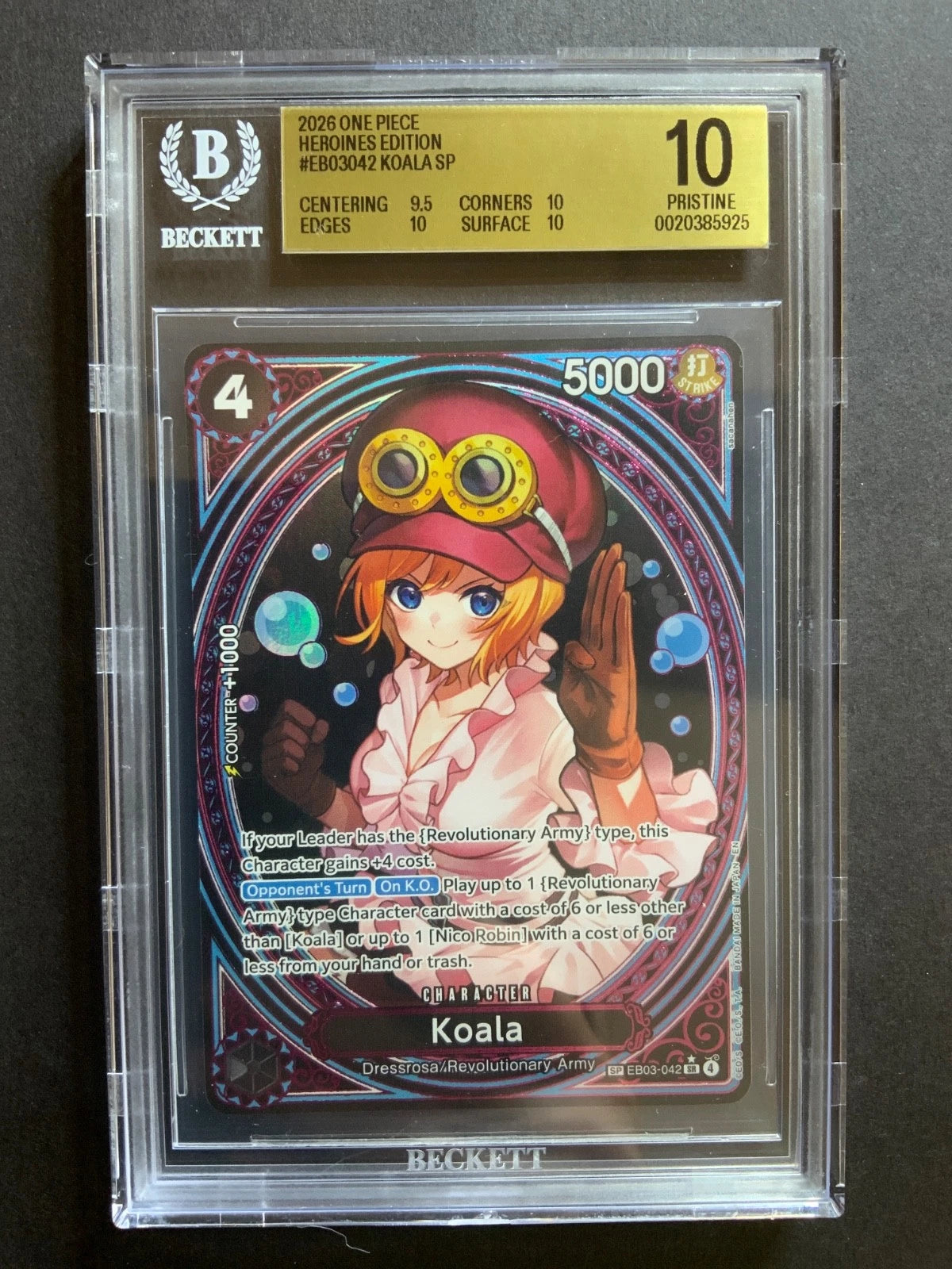 One Piece TCG Heroines Edition Koala SP EB03 BGS 10